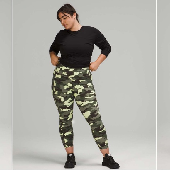 lululemon athletica Pants - Lululemon Fast & Free Tight 25" Non Reflective Nulux
Heritage Camo Crispin Green